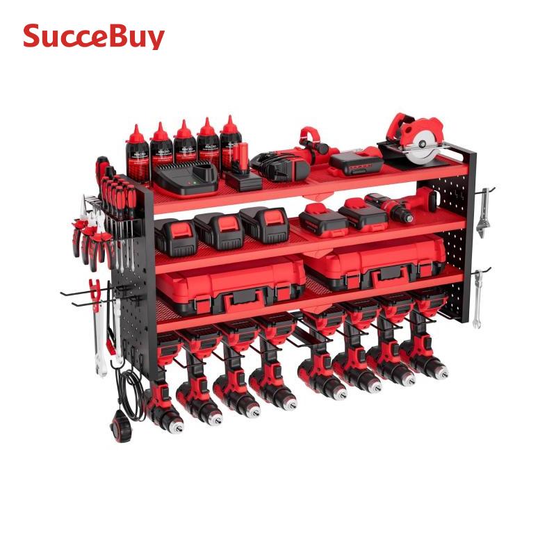 Power Tools For Workshop - SucceBuy 4-Layer Hand Power Tool Organizer