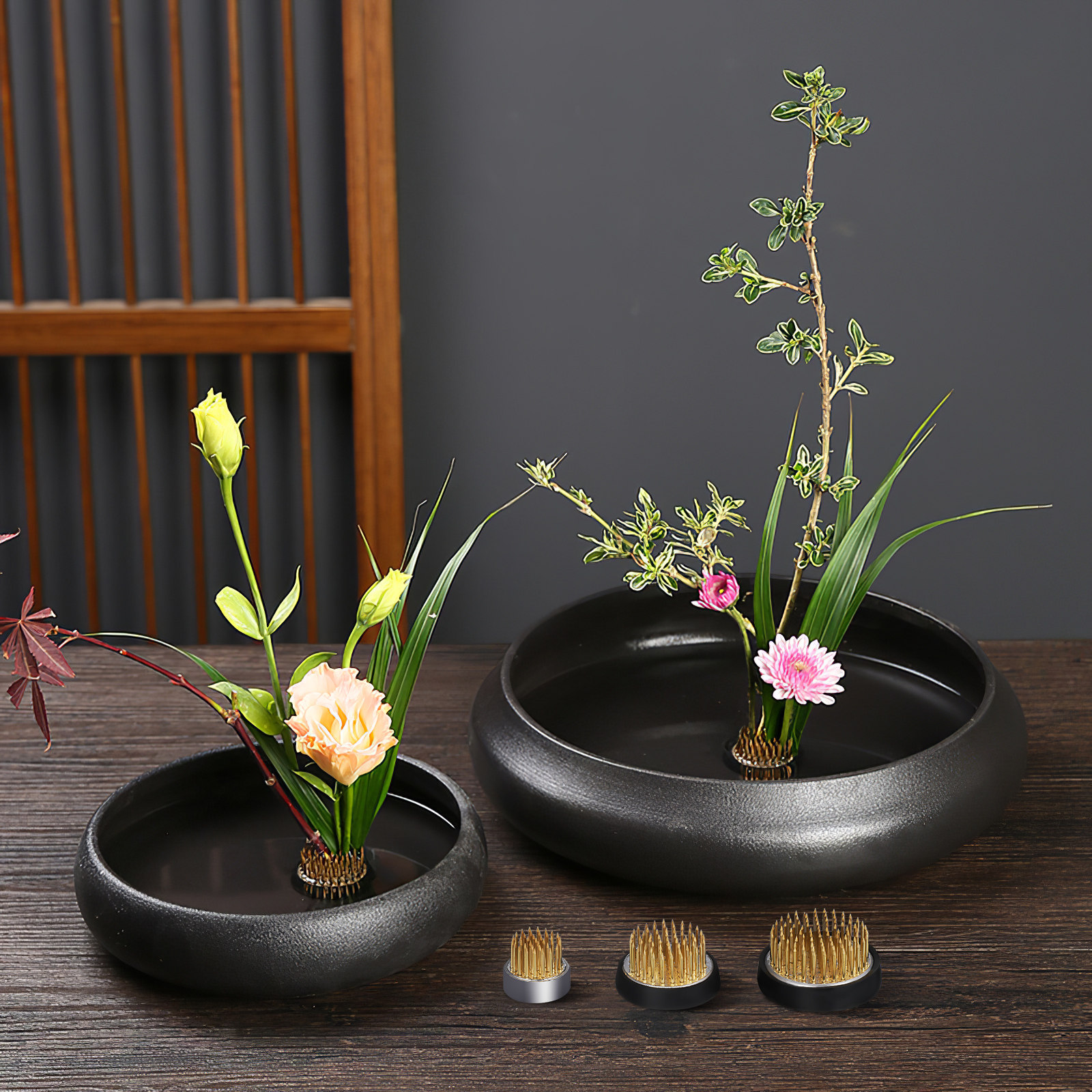 Workshop Use Tools - 3Pcs Floral Arrangement Base Flower Frog