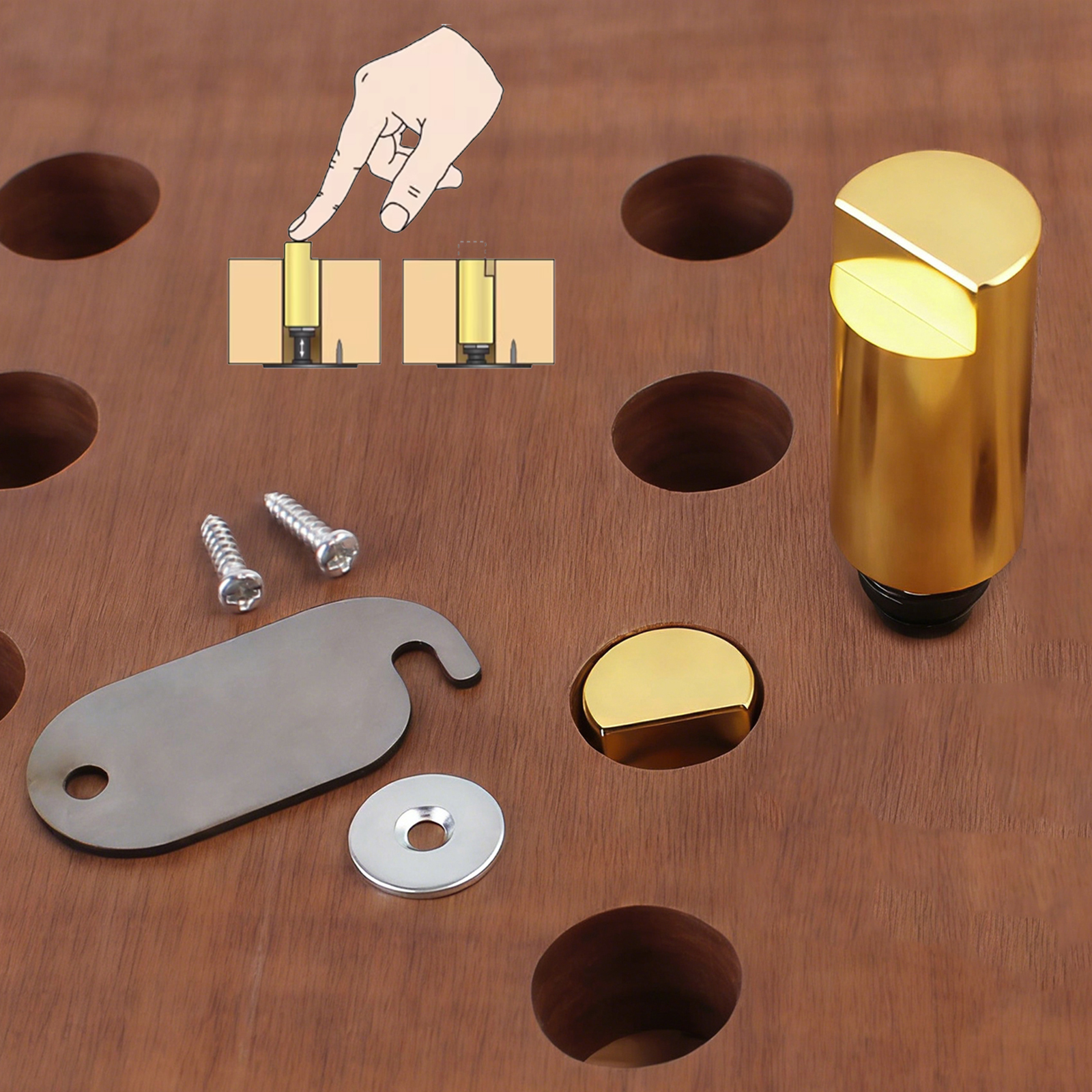 Bench Dog Hole - 1Pc Woodworking Bench Dog Clamp Aluminum