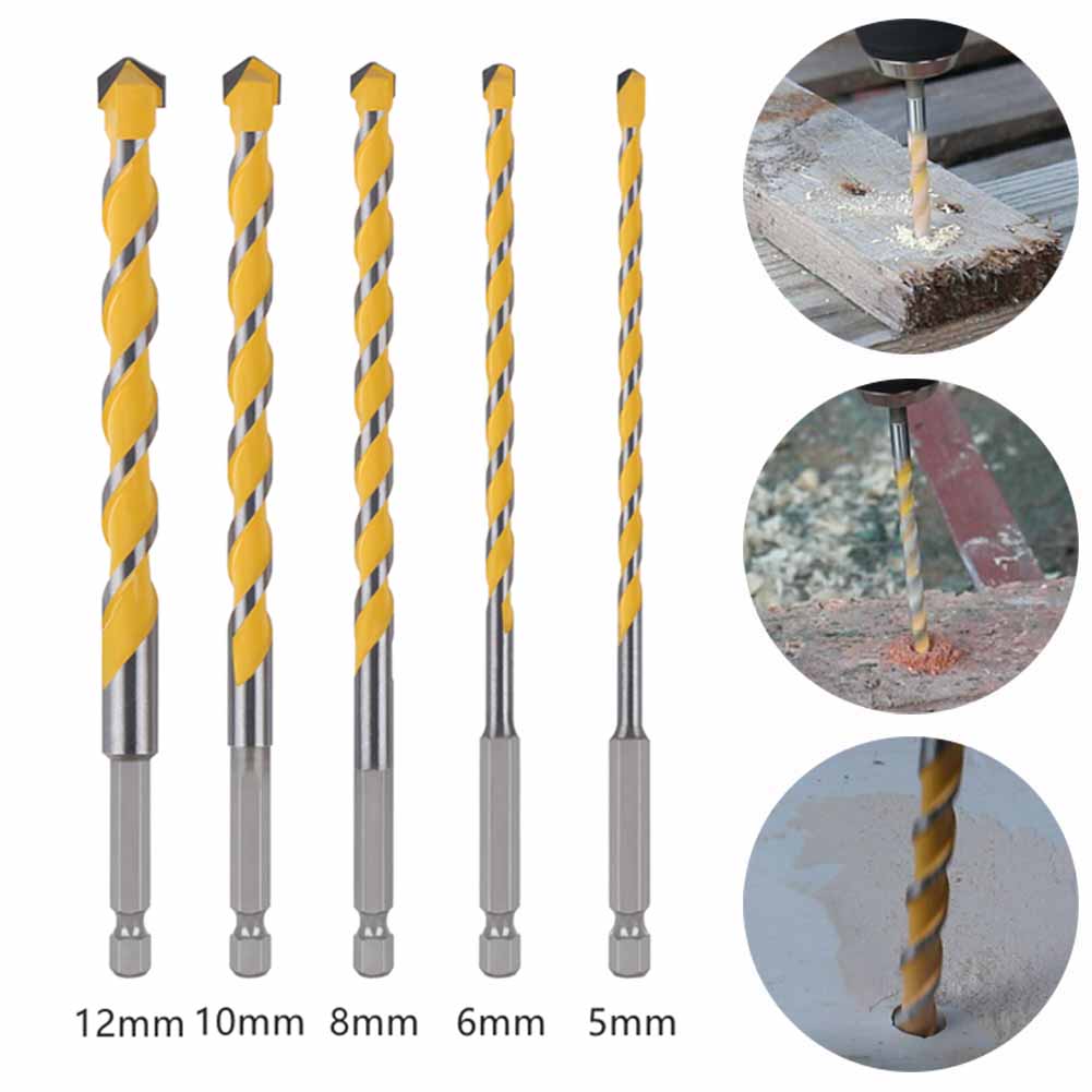 Power Tools For Workshop - 1pc Hex Shank Drill Bit 5/6/8/10/12mm