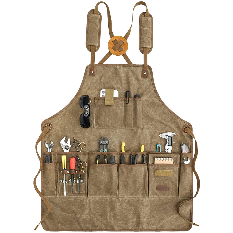 Workshop Tools Logo - Heavy-Duty Thick Canvas Apron with Custom