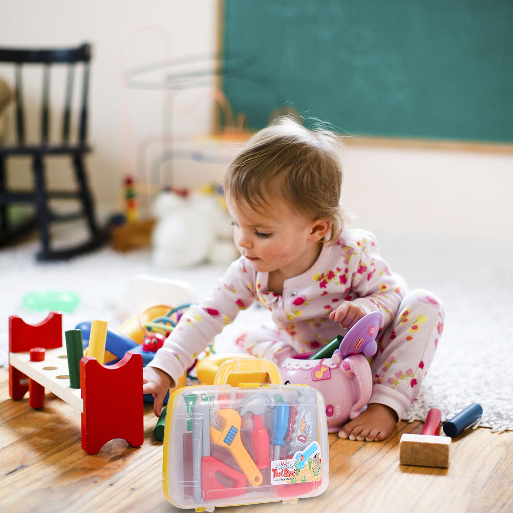 1Set Plastic Tool Box Pretend  - огляд і ціна Tools Workshop For Kids