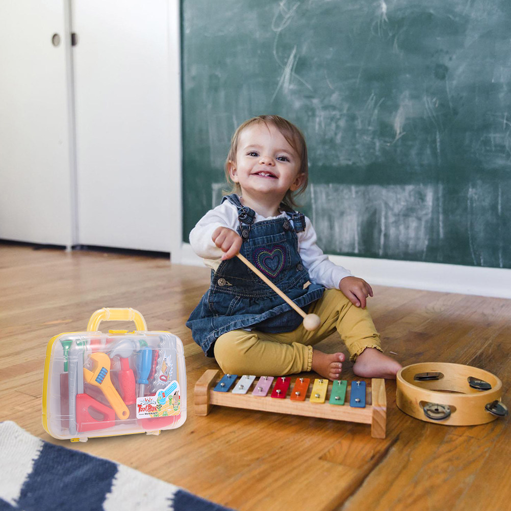 1Set Plastic Tool Box Pretend  - огляд і ціна Tools Workshop For Kids