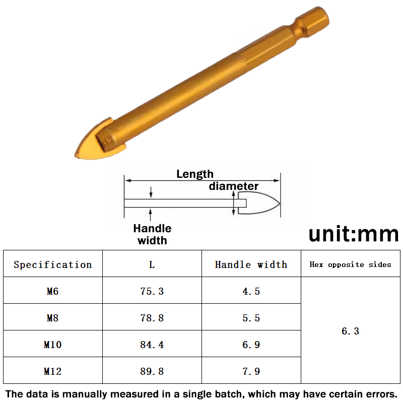 Triangle Drill Bit 6-12mm Tita - огляд і ціна Workshop Tools Center