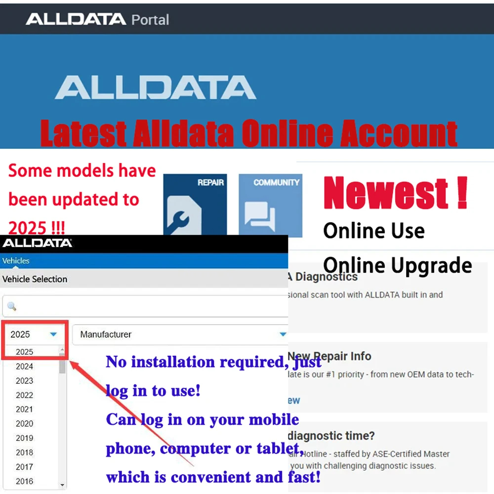 Alldata EU CAR Data Online Acc - огляд і ціна Workshop Tools Online