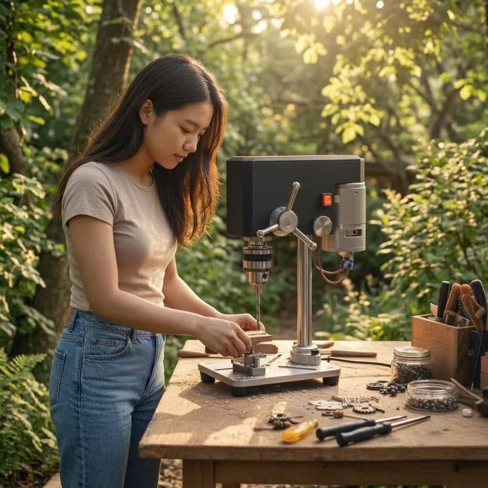 Mini Bench Drill Press Small S - огляд і ціна Drill Press Bench