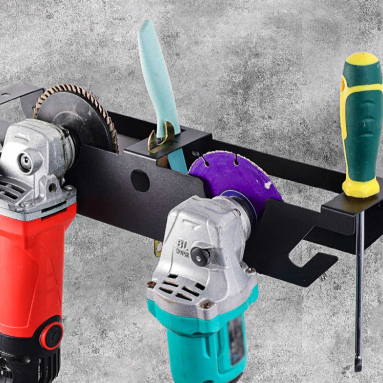 4 Bay Angle Grinder Rack Heavy - огляд і ціна Power Tools For Workshop