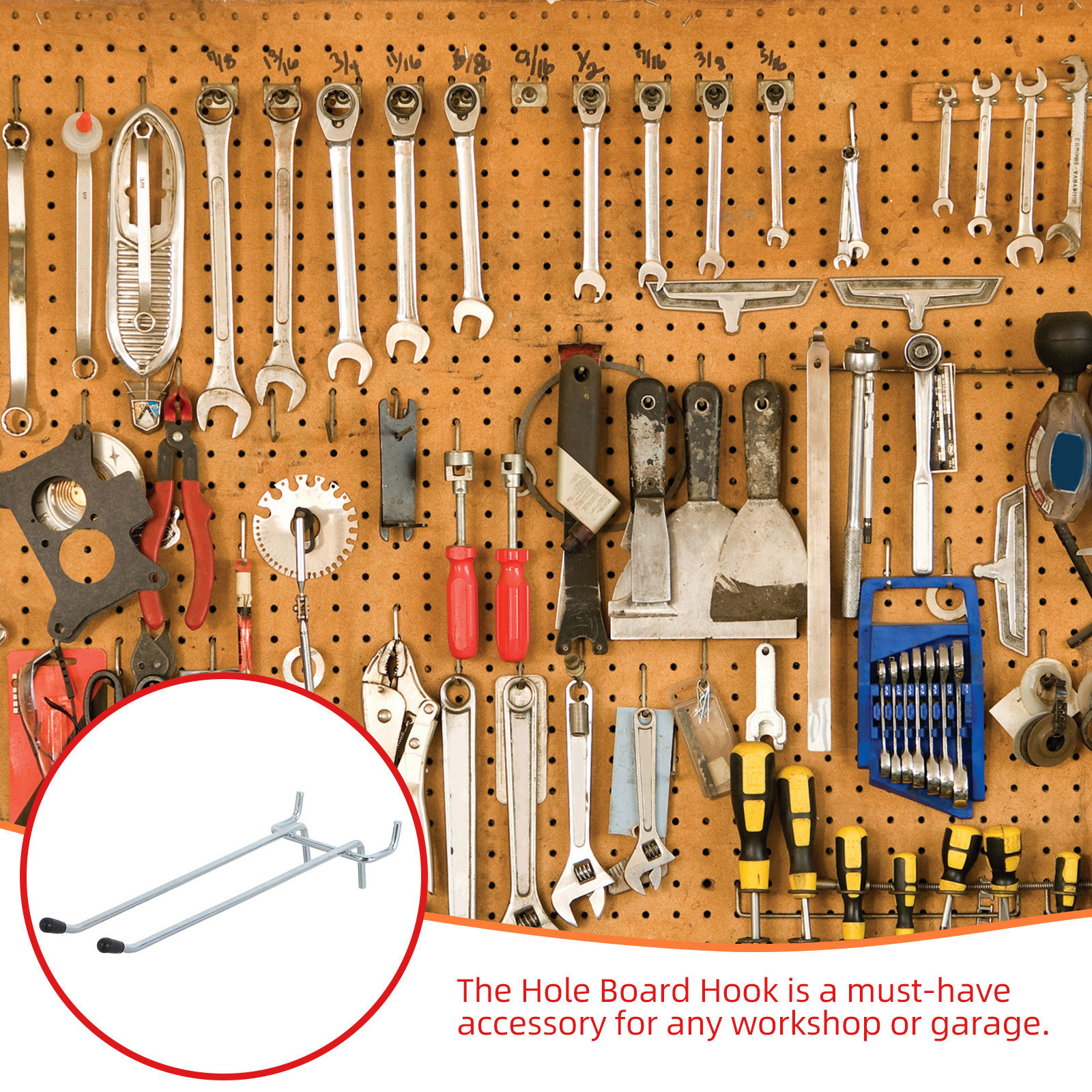 10Pcs Heavy Duty Metal Pegboar - огляд і ціна Workshop Tools Hanger