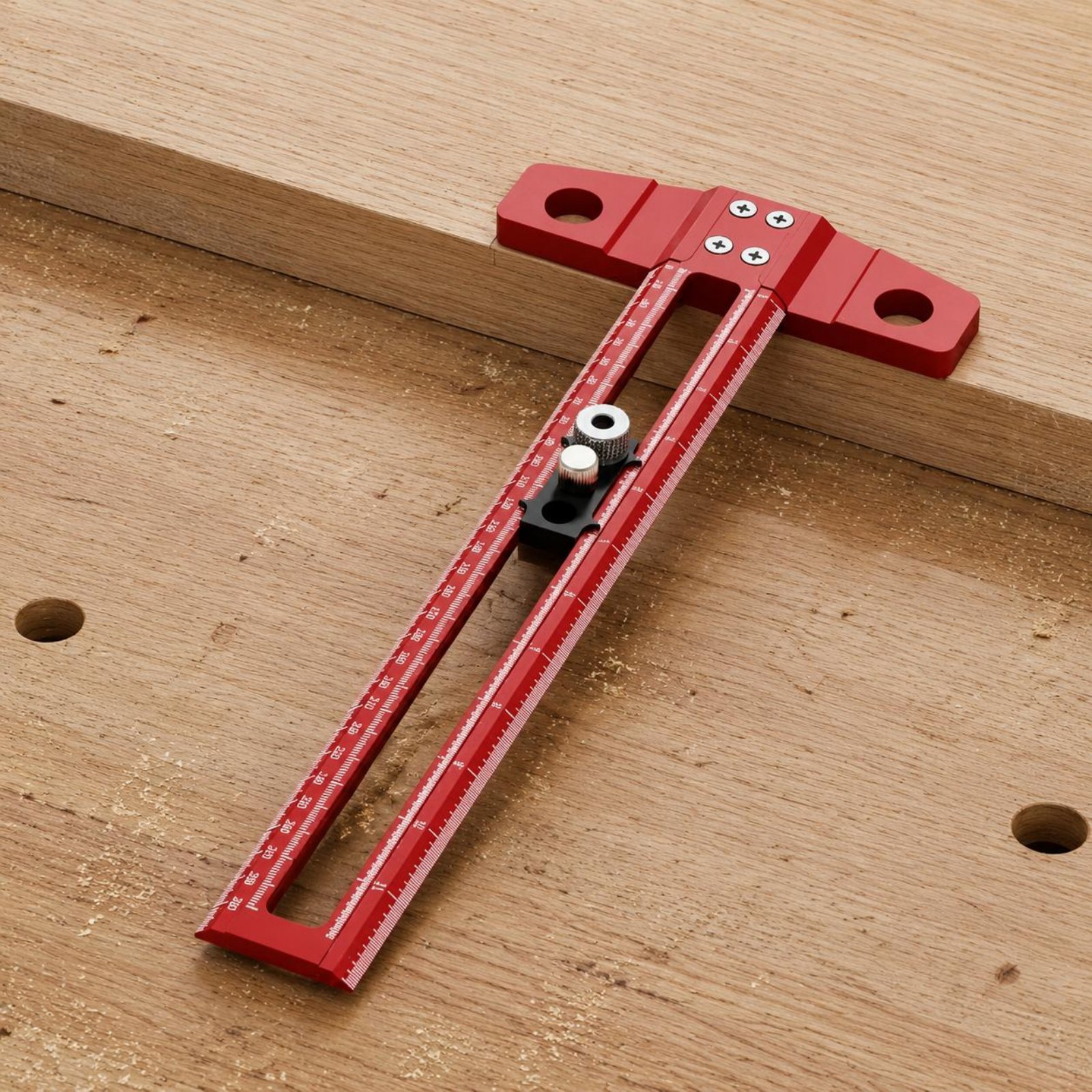 T-Square Ruler Drill Hole Guid - огляд і ціна Marking Tools In Workshop