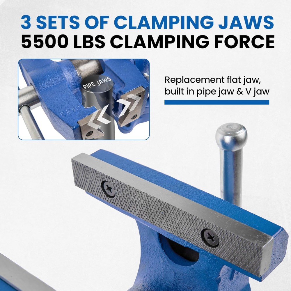 5 Inch Heavy Duty Bench Vise w - огляд і ціна Workshop Tools Bench