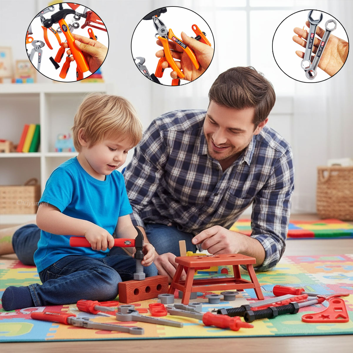 38/41 PCS Pretend Tools Kit Ki - огляд і ціна Tools Workshop For Kids