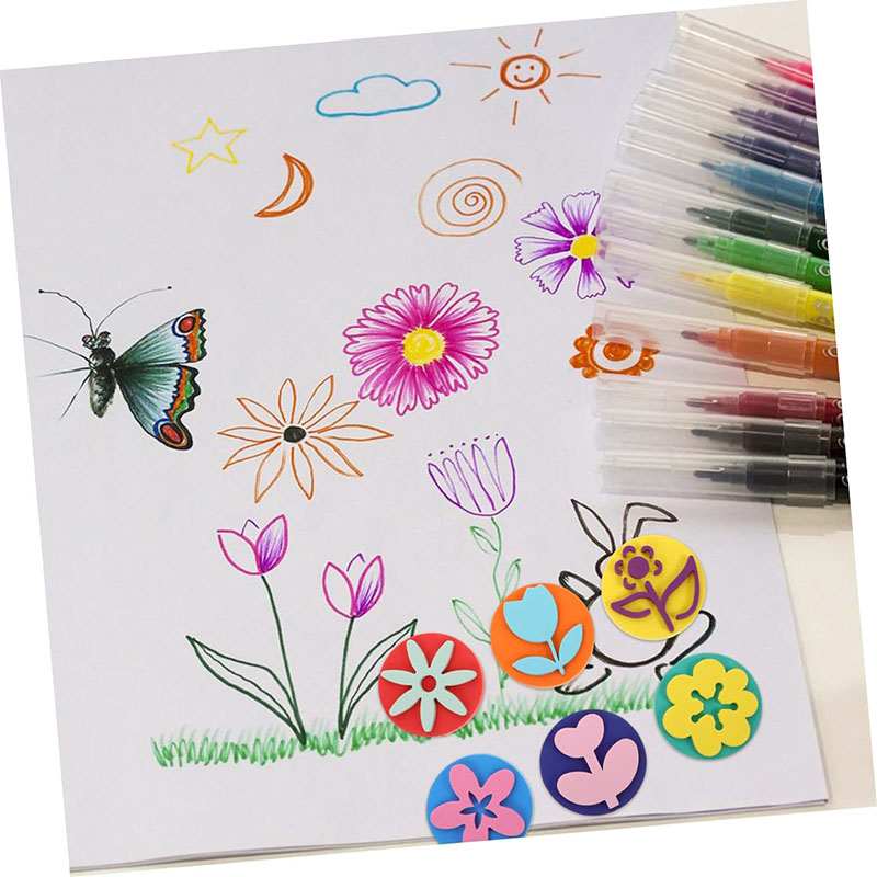 6Pcs/bag Foam Stamps for Paint - огляд і ціна Tools Workshop For Kids