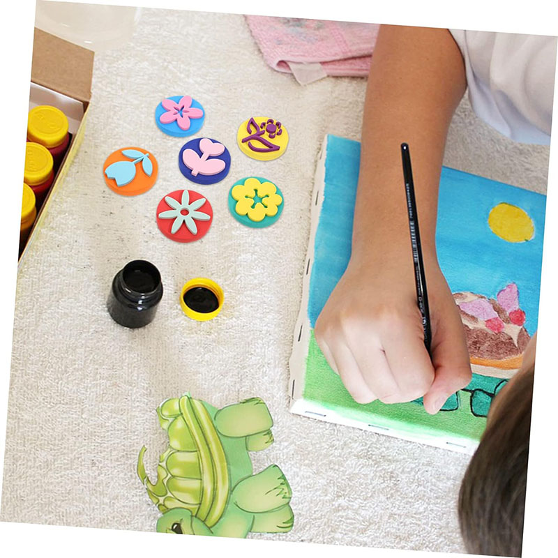 6Pcs/bag Foam Stamps for Paint - огляд і ціна Tools Workshop For Kids