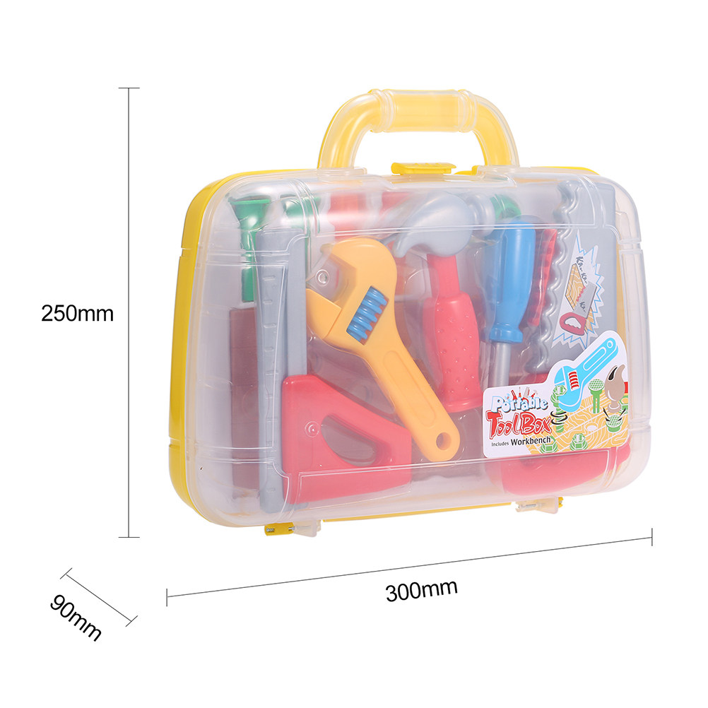 1Set Plastic Toolbox Pretend P - огляд і ціна Tools Workshop For Kids
