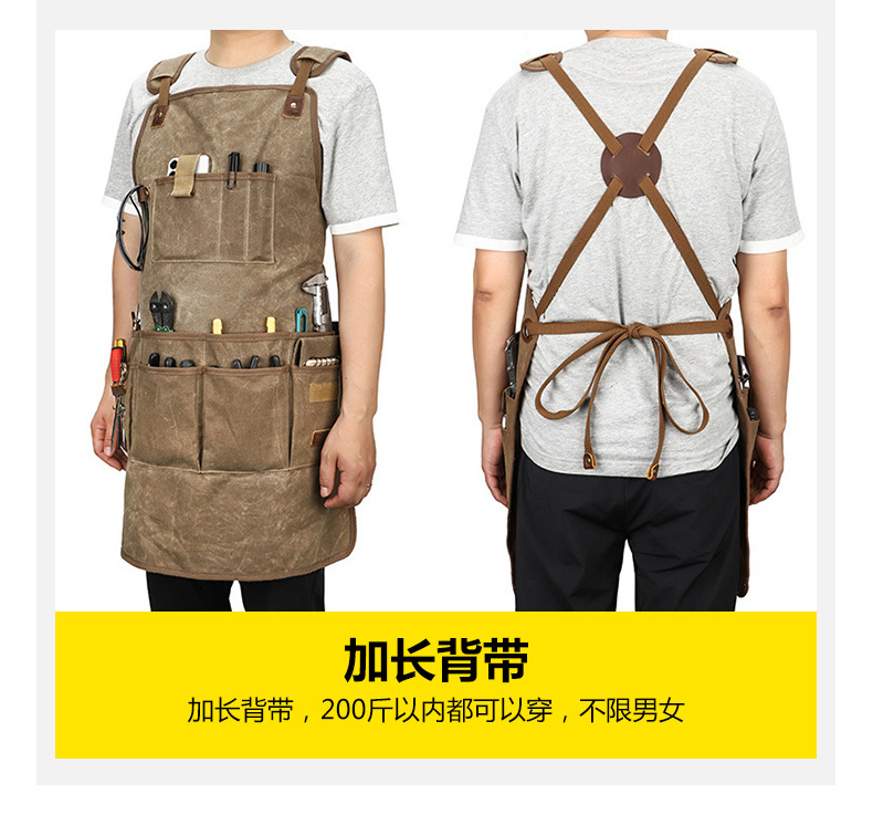Heavy-Duty Thick Canvas Apron  - огляд і ціна Workshop Tools Logo