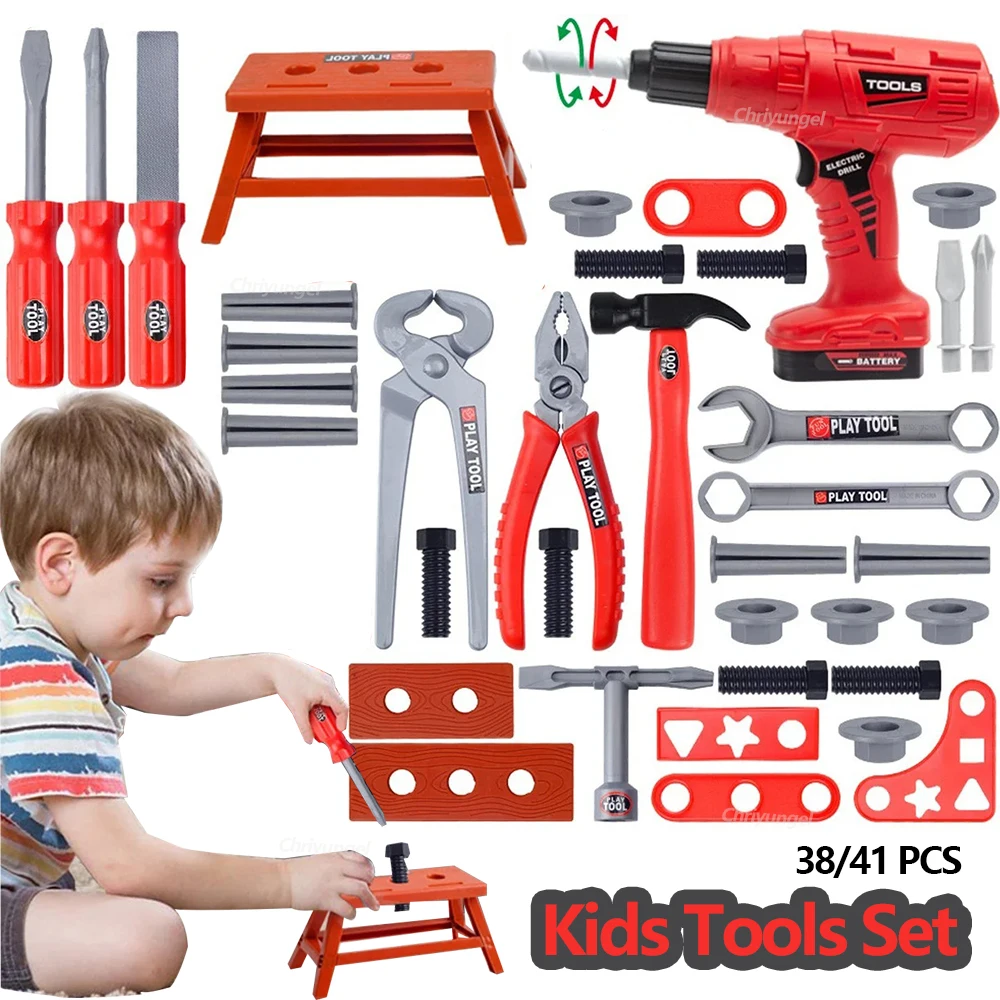 Pretend Tools Kit Toys 38/41 P - огляд і ціна Tools Workshop For Kids