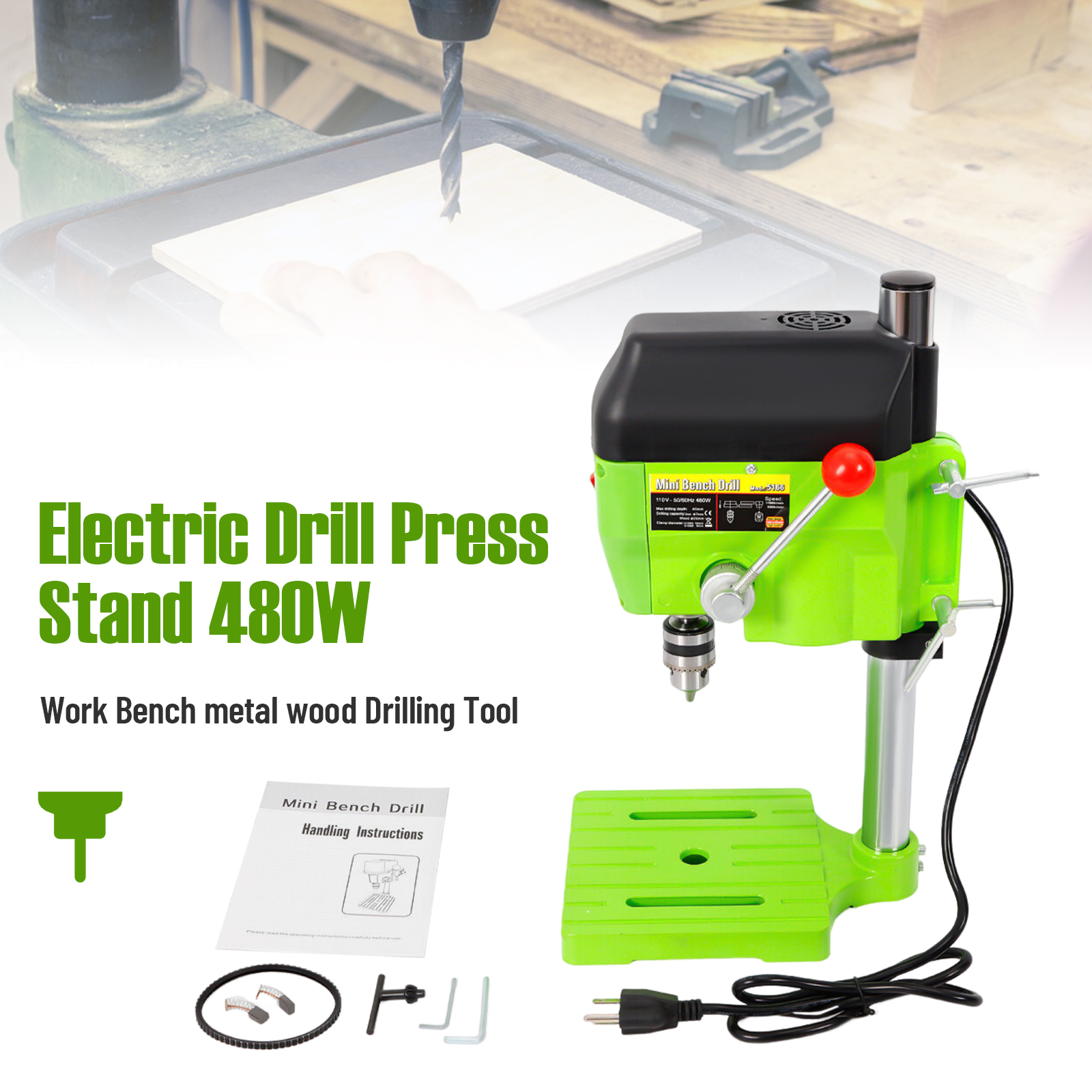 Mini Bench Drill Press 480W Hi - огляд і ціна Drill Press Bench