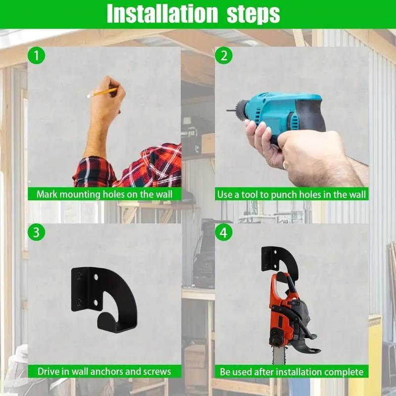Chainsaw Wall Mount Heavy Duty - огляд і ціна Workshop Tools Hanger