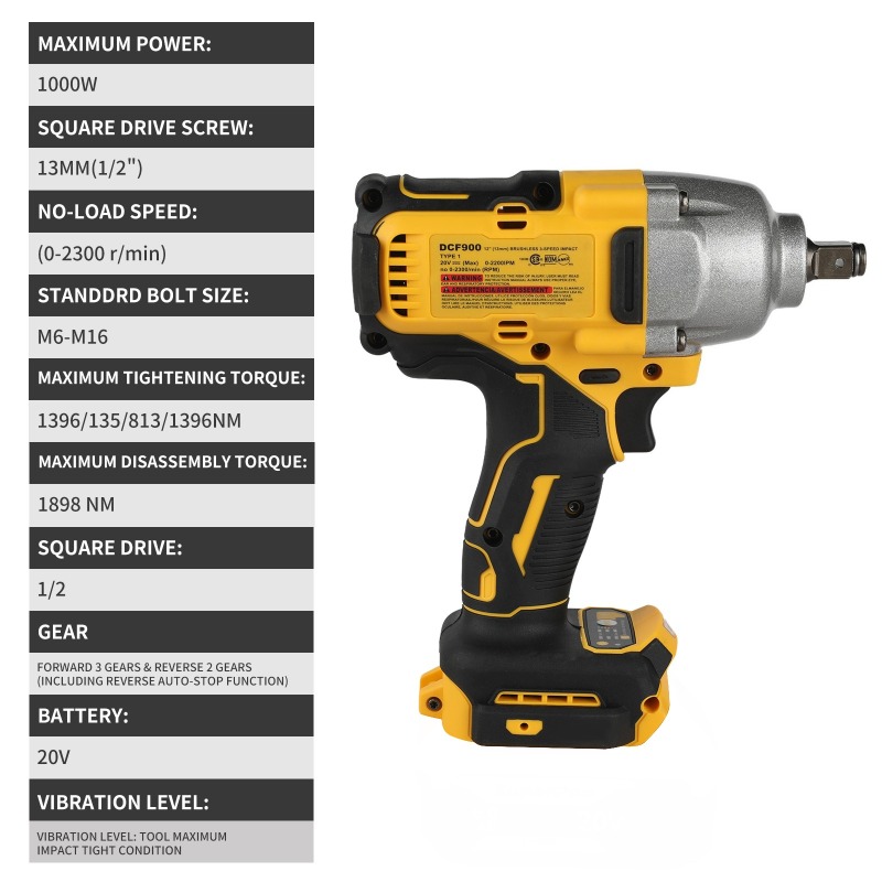 High Torque Cordless Impact Wr - огляд і ціна Workshop Use Tools